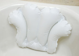 Inflatable Bath Pillow w/ Suction Cups - QG Med