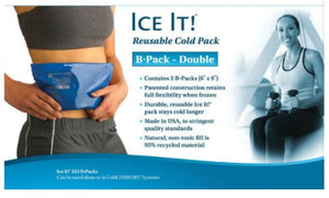 Ice It! Reusable Cold Pack (B Pack Double) Size:6 x9x1.5 - QG Med
