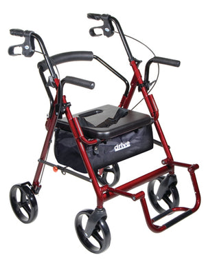 Duet Rollator/Transport Chair Blue - QG Med