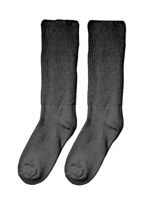 Diabetic Socks - Large (10-13) (pair) Black - QG Med