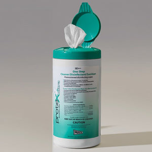 Protex Ultra Disinfectant Wipe 75 ct canister 7 x9.5 Textured - QG Med