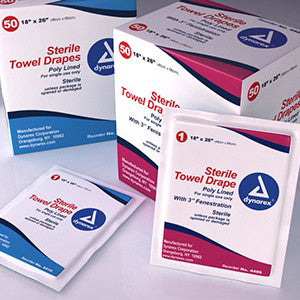 Towel Drape Sheets- Sterile- 3 18  X 26  Bx/50 - QG Med