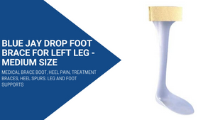 Drop Foot Brace  Left Medium fits sizes M 6.5 -10/ F 8-11.5 - QG Med