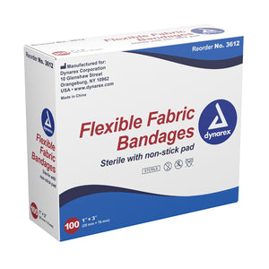 Flexible Fabric Adh Bandages Fingertip 1-3/4 x3  Bx/100 - QG Med
