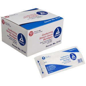 Vital-Roll Conforming Gauze Sterile  4  x 131   Pk/12 - QG Med