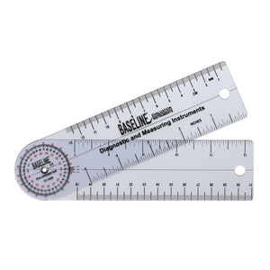 Plastic Angle Rule Goniometer 6   360 Degrees - QG Med