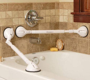 Portable Grab Bar Adj. 22 -27  Telescoping & Pivoting Medium - QG Med