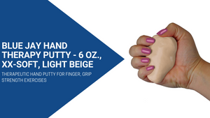 Squeeze 4 Strength 6 oz XXSoft Hand Therapy Putty Light Beige - QG Med