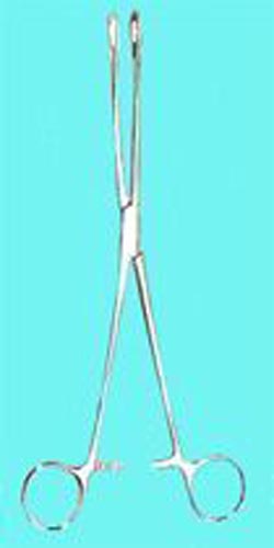 Sponge Forceps Straight Serrated 9 1/2 - QG Med