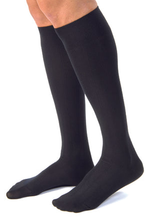 Jobst for Men Casual Medical Legwear 15-20mmHg Medium Black - QG Med