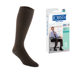 Jobst Men's Dress Socks 8-15 Brown Medium - QG Med