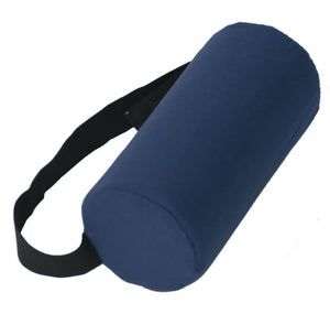 Lumbar Roll Full-Firm Navy With Strap  5  Dia. X 11 - QG Med