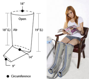 Lymphedema Garment Half-Leg Single  Large - QG Med