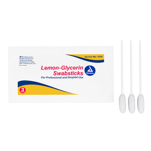 Lemon-Glycerin Swabsticks- 3 Packet 25-Pks/3 - QG Med