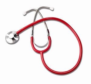 Single Head Nurses Red Stethoscope - QG Med