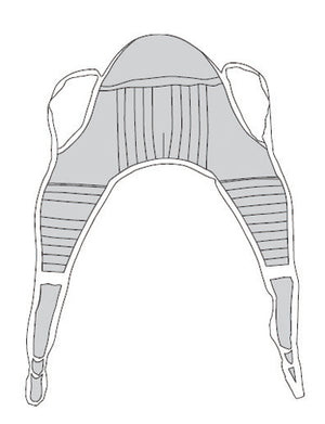 U-Sling Padded Polyester X-Large 45 x78  w/Head Support - QG Med