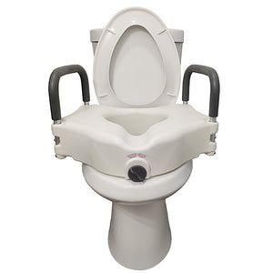 Bathroom Perfect 5  Raised Toilet Seat w/Lock&Arms  Cs/2 - QG Med