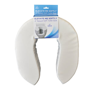 ELEVATE ME SOFTLY Blue Jay 4  Raised Soft Toilet Seat - QG Med
