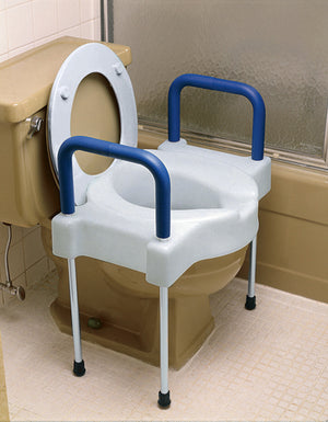 Tall-Ette Elevated  Toilet X-W w/Legs 600 Wt. Cap. Steel - QG Med