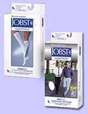 Jobst Sensifoot Over-The-Calf Sock White Medium - QG Med