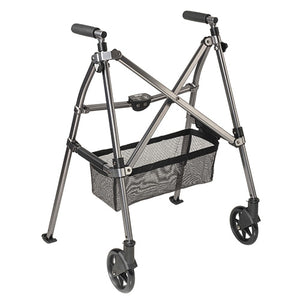 EZ Fold-N-Go Walker Black Walnut - QG Med