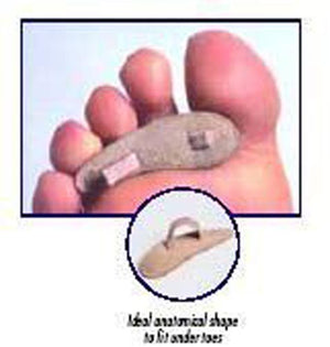 Toe Crest Right Large Pk/3 - QG Med