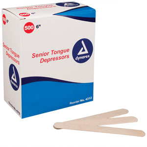 Tongue Depressors-Regular 6  Non-Sterile Bx/500 - QG Med