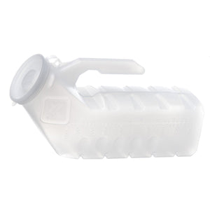 Urinal Male w/Cover Disposable Translucent - QG Med
