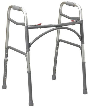 Double Button Extra-Wide Adult Folding Walker (Bariatric) - QG Med