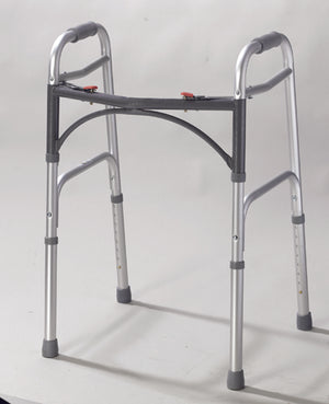 Easy-Release 2 Button Folding Walker Adult - QG Med