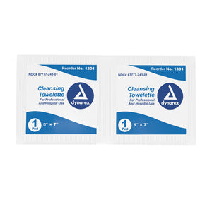 Towellette  Cleansing  Bx/100 5 x7 - QG Med