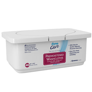 Washcloths - Premoistened And Disposable  Tub/46 - QG Med