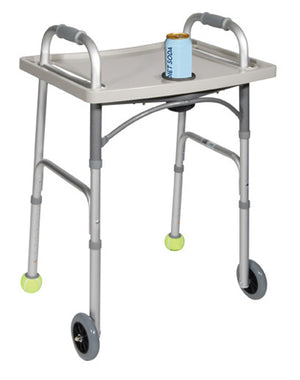 Universal Walker Tray with Cup Holder  Grey  Drive - QG Med