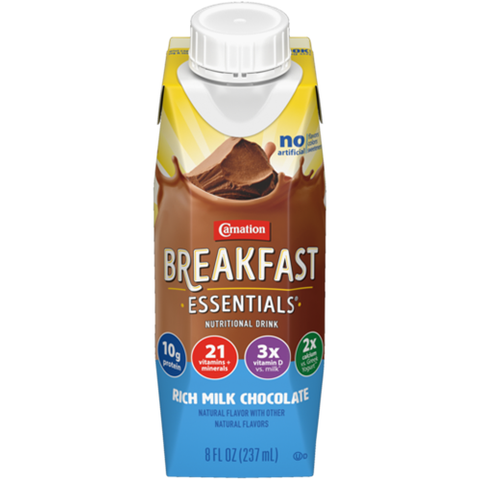 Carnation Breakfast Essentials Rich Milk Chocolate Flavor Liquid 8oz Bottle