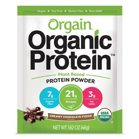 Organic Protein Powder Plant Based Creamy Chocolate (SINGLE SERVE) 1.62 OZ