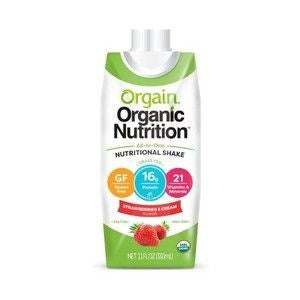 Orgain Nutritional Shake 11 oz 12/CS Strawberries And Cream 3 - 4 Packs