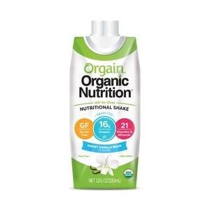 Orgain Nutritional Shake 11 oz 12/CS Vanilla Bean Singles