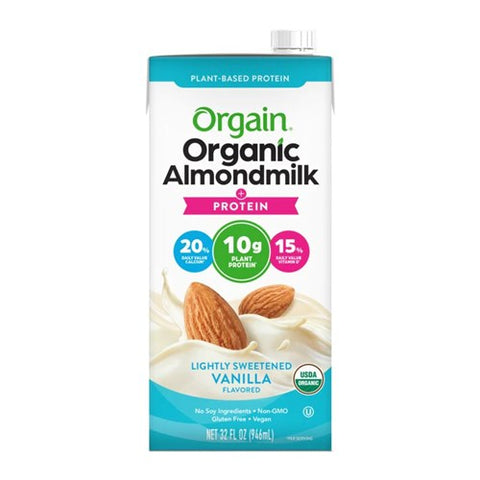 Organic Almondmilk + Protein Lightly Sweetened Vanilla 32 OZ