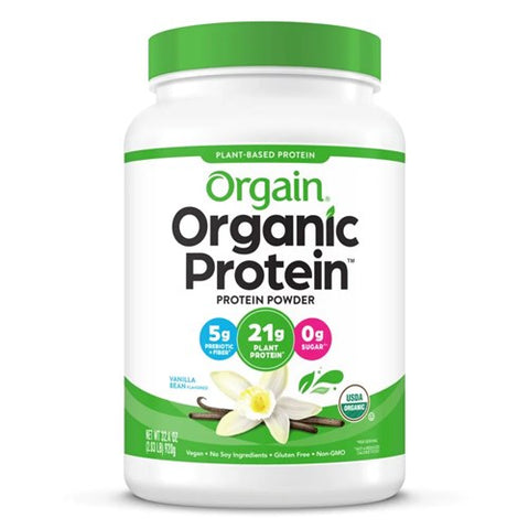 Organic Protein Powder Plant Based Sweet Vanilla Bean 16.3 OZ