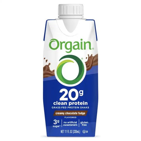 20g Clean Protein Grass-Fed Protein Shake Chocolate Fudge (SINGLES) 11 OZ