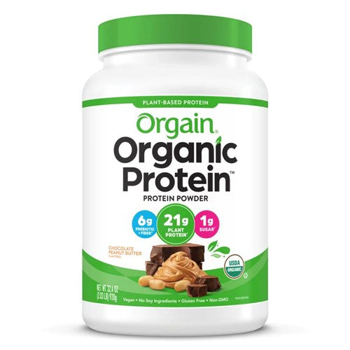 Organic Protein Powder- Plant Based Chocolate Peanut Butter 32.4 OZ