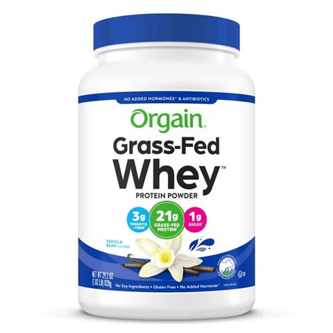 Grass-Fed Whey Protein Powder Vanilla Bean 29.2 OZ