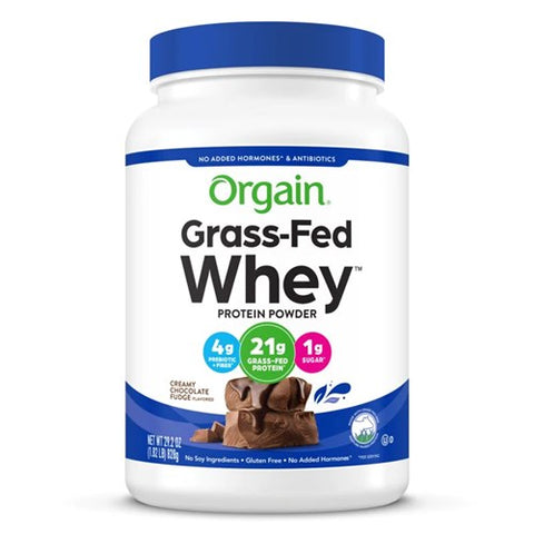 Grass-Fed Whey Protein Powder Chocolate Fudge 29.2 OZ