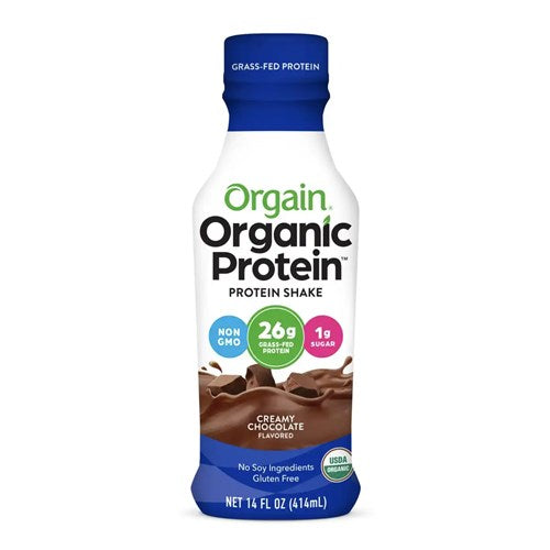 26g Organic Protein Shake Creamy Chocolate Fudge 11 OZ