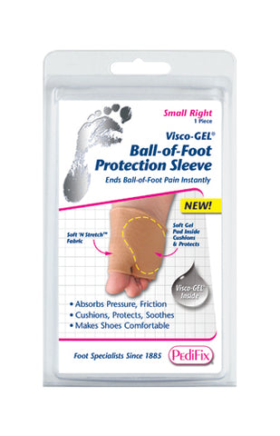 Visco-GEL Ball-of-Foot Protection Sleeve Large Right Size