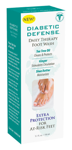 Diabetic Defense Daily Therapy Foot Wash 5.1 oz. Bottle