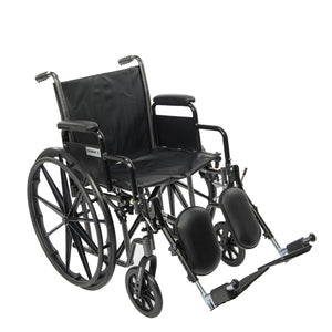 Proactive Chariot II 16" K2 Wheelchair w/ Removable Desk Arms w/ Elevating Leg Rests  WCK216DAELR - QG Med