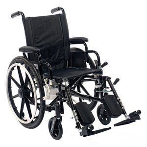 Proactive Chariot IV XTC 12" w/ Flip-Back Desk Arms w/ ELR w/ 250lb Wt-Cap. w/ Nylon Seat w/ Anti-Tippers WCK4X12DAELR - QG Med