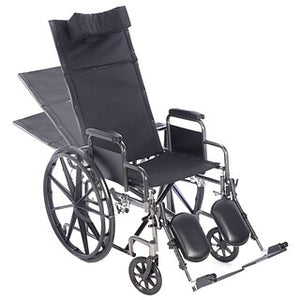 Proactive 16" Reclining Wheelchair w/ Removable Desk Arms w/ Rear Anti-Tippers w/ ELR WCRC16DAELR - QG Med