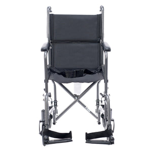 Proactive Astra Transport Chair 17" Silver Vein 250lb Wt-Cap. w/ Nylon Seat TC17 - QG Med